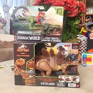 Jurassic World Epic Evolution: Eoraptor Vs. Stegouros and...